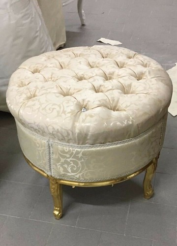 Pouf antique style baroque - pouf,