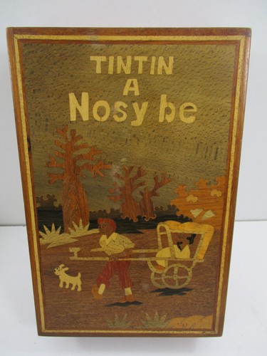 Boite marqueterie tintin - , à