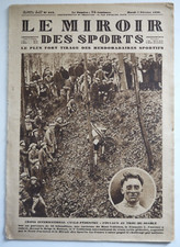 LE MIROIR DES SPORTS du 7 Février 1928 Cyclo-Pédestre  Rugby  Football  Hockey
