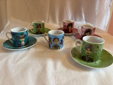 FRAGONARD   lot de 6 tasses et 5 soucoupes