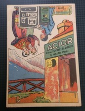 Ancienne Carte Publicitaire à Découper ACIOR Découpage 1930's Édouard Bernard  
