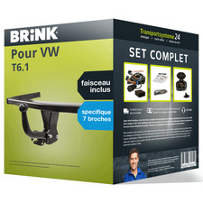 Attelage pour VW T6.1 19- démontable avec outil Brink + Faisceau sp. 7 broches