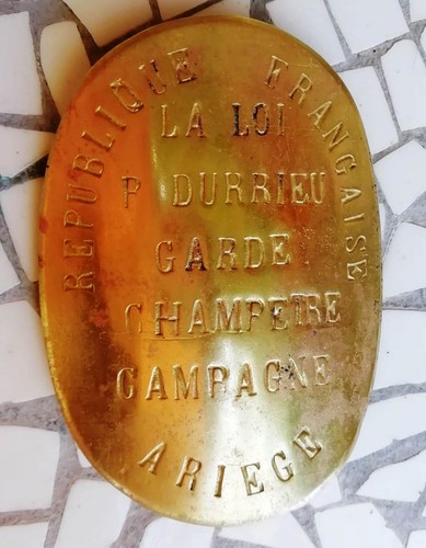 Ancienne plaque métier - ancienne,