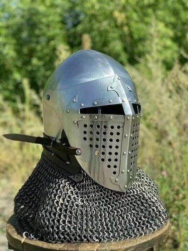 Visière acier chevalier - acier,