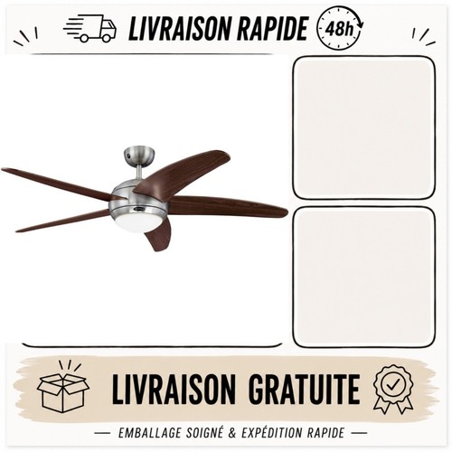 Ventilateur plafond 132 - 132, cm