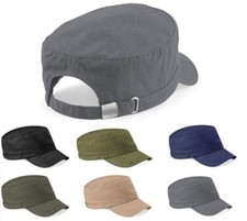 Casquette Militaire En Coton Beechfield Noire Verte Grise Bleue Ou Beige