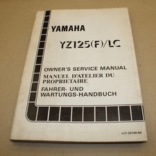 MANUEL REVUE TECHNIQUE D ATELIER YAMAHA YZ 125 LC 1994 YZ125 SERVICE MANUAL 4JY