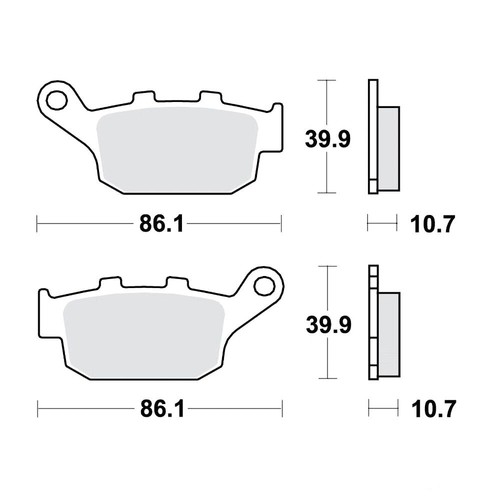 Plaquette frein std - plaquette, de