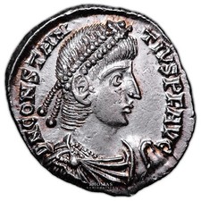 Monnaie Romaine - Constance II - Silique Argent - Arles - Rainbow