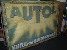 RARE TOLE GAUFFREE AUTOL EXTRA HUILE AUTOMOBILES - bidon pompe essence oil can