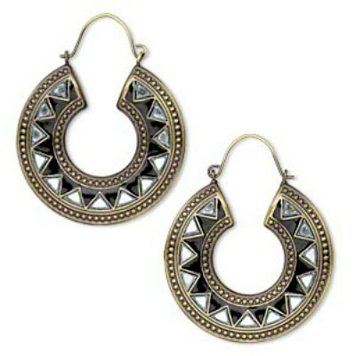 Antiqued gold plated black - plated, &