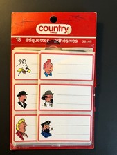 6 étiquettes adhésives