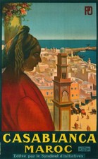 AFFICHE ANCIENNE ENTOILEE