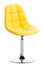 Chaise lounge Emil en similicuir avec Pied en métal chromé Hauteur Réglable 