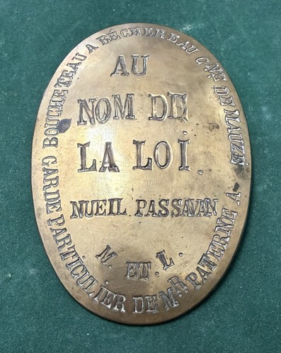 Plaque métier au nom de - plaque,