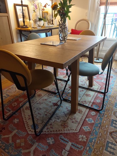 Table chêne massif avec - table, en