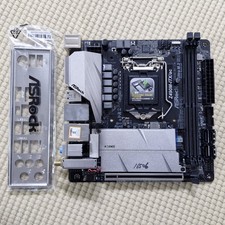 Carte mère ASRock Z490M-ITX/AC : LGA1200 Z490 DDR4 Dual LAN Mini-ITX