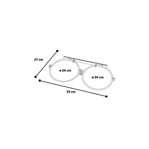 Support double pour gamelle - , ø