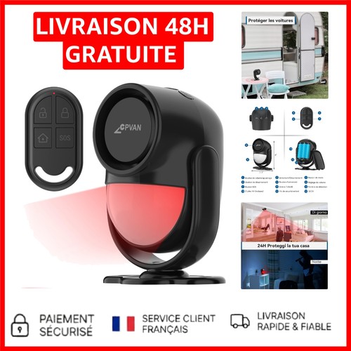 Alarme détecteur mouvement - détecteur,