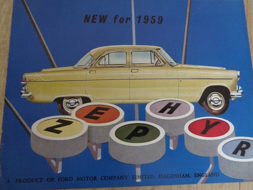 Catalogue ford zephyr - -,