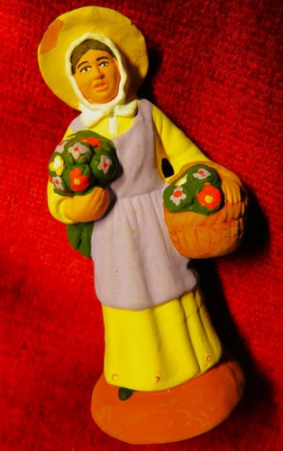 Santon ancien fleuriste - santon,