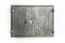 Fonte porte coupe-feu Argile Four Pain Fumoir Poêle en faïence PIZZA 43cmX27cm