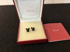Boucle d'oreille bear brick en cristal de Baccarat