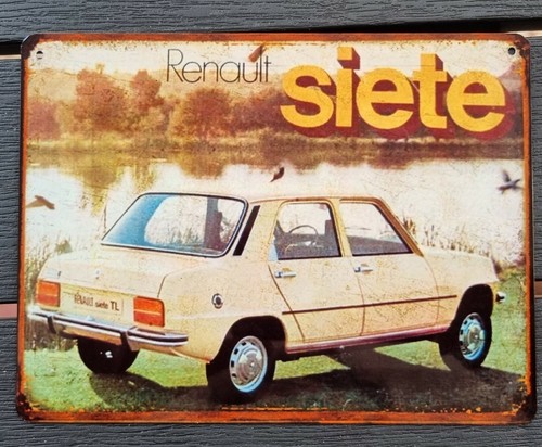 Plaque metal vintage renault - plaque, 7