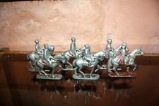 QUIRALU lot de 6 CAVALIERS  Soldat Officier Saphi Nouba ? Aluminium