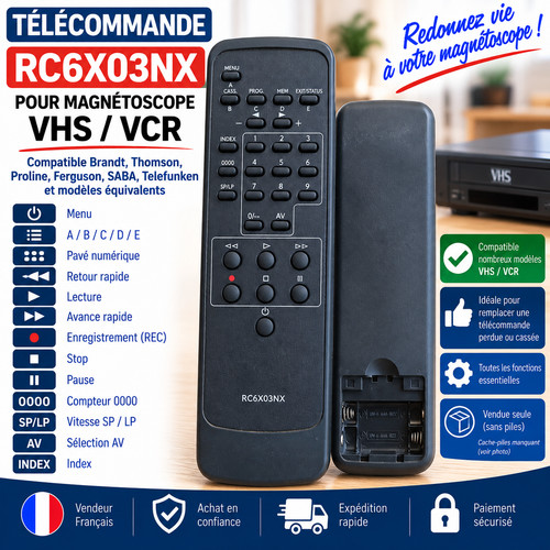 Télécommande rc6x03nx brandt - rc6x03nx,