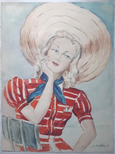 Beau dessin sur - sur, gouache