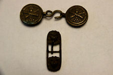 BOUCLES  DE  CEINTURON  DE  SABRE  D OFFICIER  D ARTILLERIE   1ER  EMPIRE