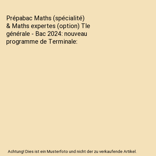 Prépabac maths spécialité - prépabac,
