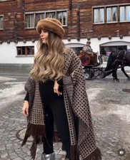 Zara Marron Jacquard Tricot