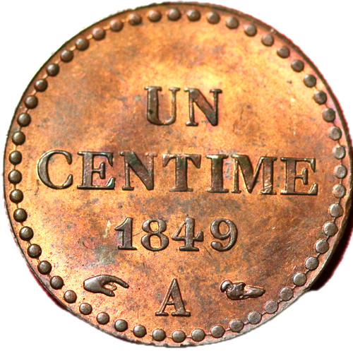 1307 rare un centime 1849 - #1307,