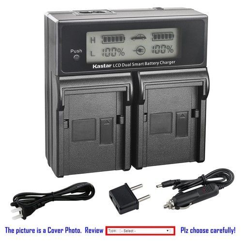 Kastar battery lcd dual - battery,