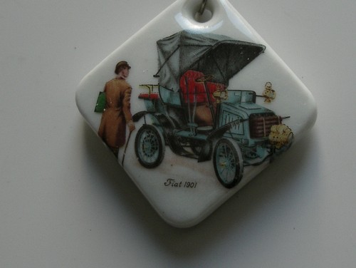 Porte clés ancien porcelaine - ancien,