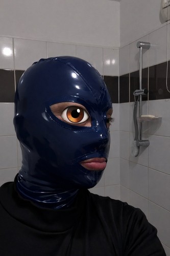 Cagoule latex masque - masque, in