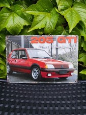 Plaque métal peugeot 205 gti - 205,