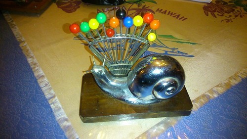 Art deco escargot chromer - art,