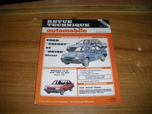 Revue technique ford escort - escort, et