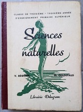 Lot/4 manuels scolaires anciens - Sciences naturelles / notions de physique /...