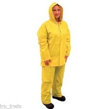 ONGUARD 72521 2-Piece Single-Ply PVC Waterproof Thrifty Suit with Attached Hood,