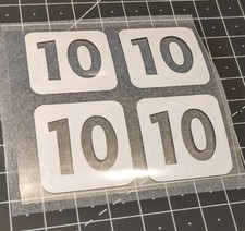 4x Patch Flocage Numéro au Choix Maillot entrainement Football porté PSG OM OL