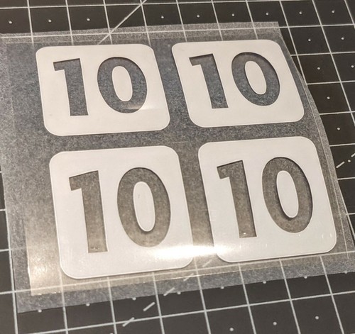 Patch flocage numéro au - 4x,