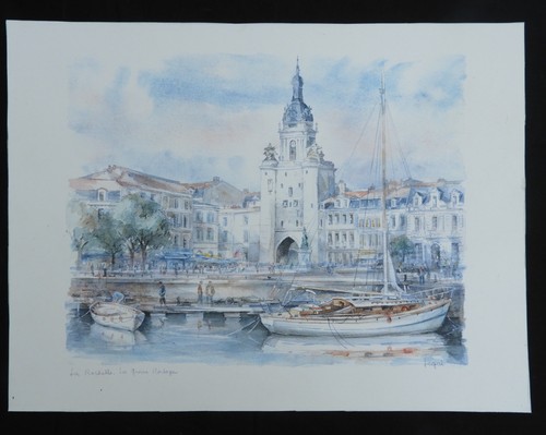 Reproduction une aquarelle - d'une,