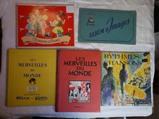 5 albums d'images Poulain, Nestlé, Kohler, Céma 