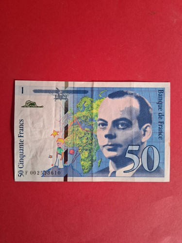 Billet francs saint exupery - saint,