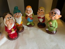 disney lot de 5 nains blanche neige vintage figurines jouet