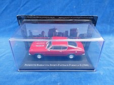 SUPERBE RARE TOP ++ DE AGOSTINI 1:43 PLYMOUTH BARRACUDA S.F.F. S 1968